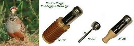 Appeaux (chilets) perdrix rouge