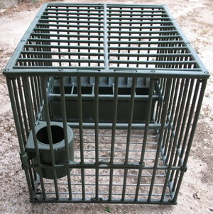 Cage à grive en plastique, arrière Cage à grive en plastique, arrière