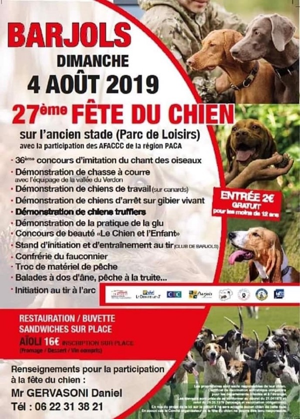 Fête du chien de la Verdière 2019 Fête du chien de la Verdière 2019
